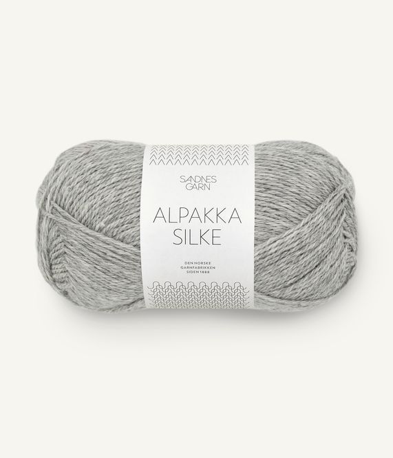 Hovedbilde Alpakka Silke 1042 Grey Melange